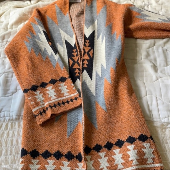 #41 Aztec Boho Western Cardigan Sweater - Picture 6 of 6